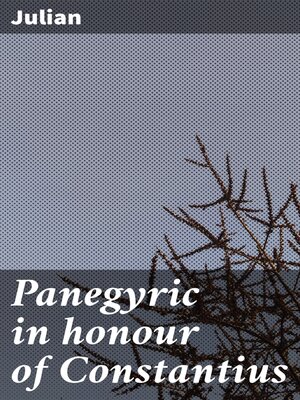 cover image of Panegyric in honour of Constantius